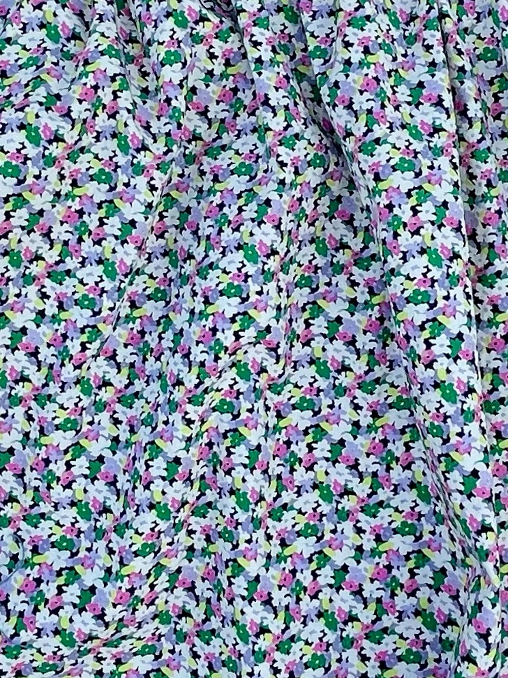 H&M Lavender Multi Smocked Square-Neck Floral Top - Picture 7 of 7